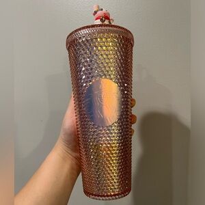 Starbucks Year of the Ox Iridescent Pink Studded Tumbler